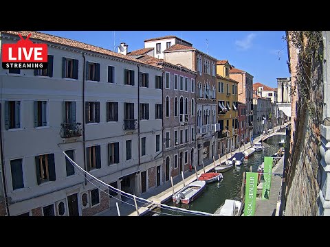🔴 Venice Italy Live WebCam – The View on Canal from Hotel Pausania